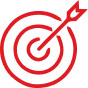 Bullseye icon. Digital strategy agency concept